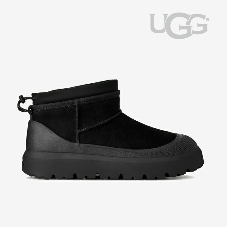 ・UGG｜CL Ultra Mini Weather Hybrid Boot Suede / アグ/CL ウルトラ ミニ 天気模様 変わり種 ブーツ スエードクロス シームシールド/黒いこと #
