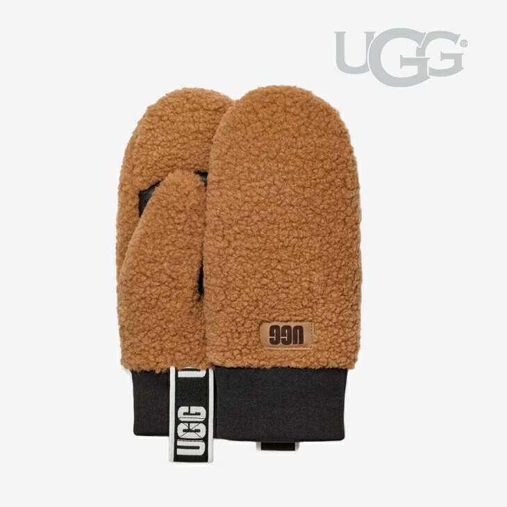 楽天市場】・UGG｜W fluff Mitten With Logo Tape Sheepskin/ アグ