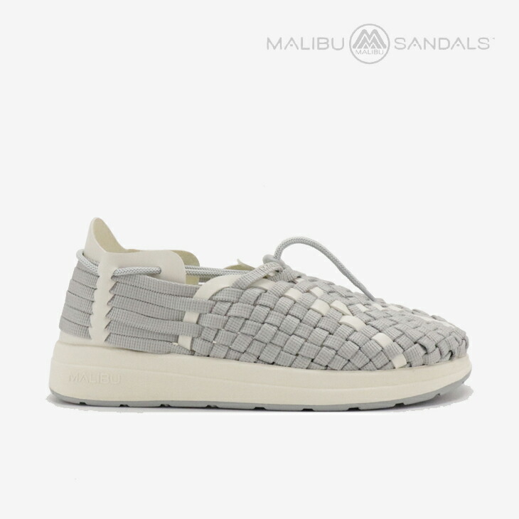 ＊MALIBU SANDALS｜Latigo Shoes Nylon/ マリブ サンダルズ/ラティゴ シューズ ナイロン/薄墨色ｘ象牙色 #