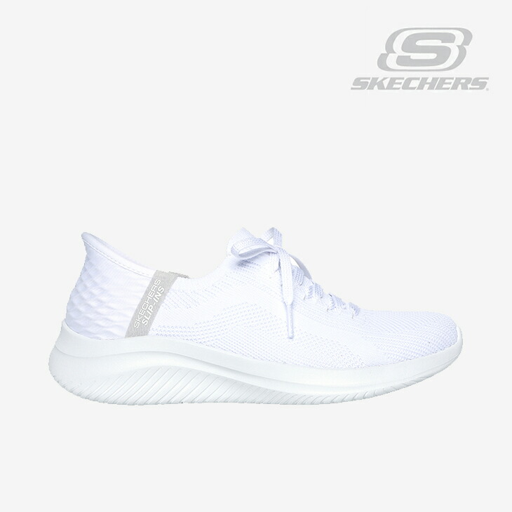 ：SKECHERS｜W Slip-Ins Ultra Flex 3.0 Brilliant Path/ スケッチャーズ/スリップインズ ウルトラ フレックス ブリリアント パス/ホワイト #