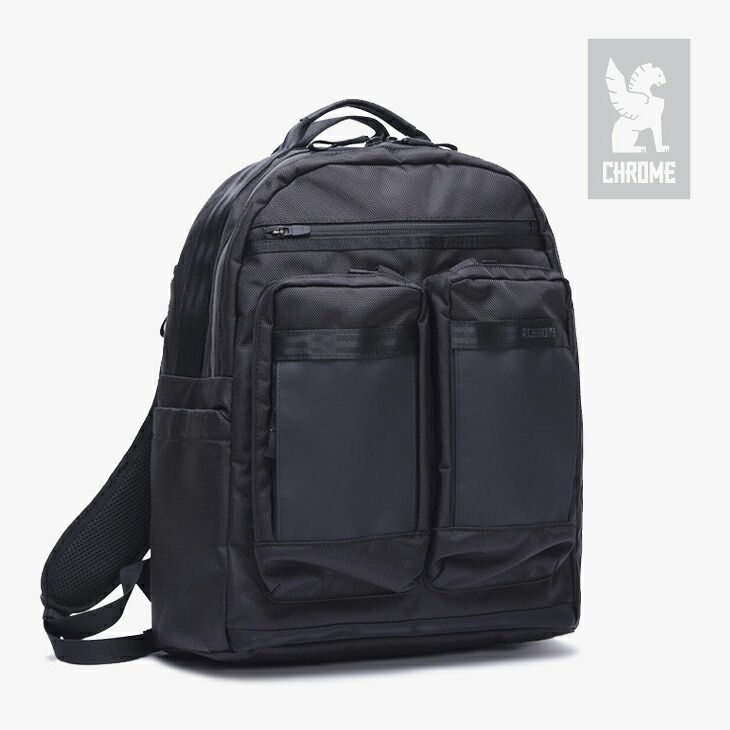 ・CHROME｜Axcel Day Pack Medium Ballistic Nylon Fidlock Dry Pocket/ クローム/アクセル デイ パック ミディアム バリスティック ナイロン フィドロック ドライ ポケット/ブラック #