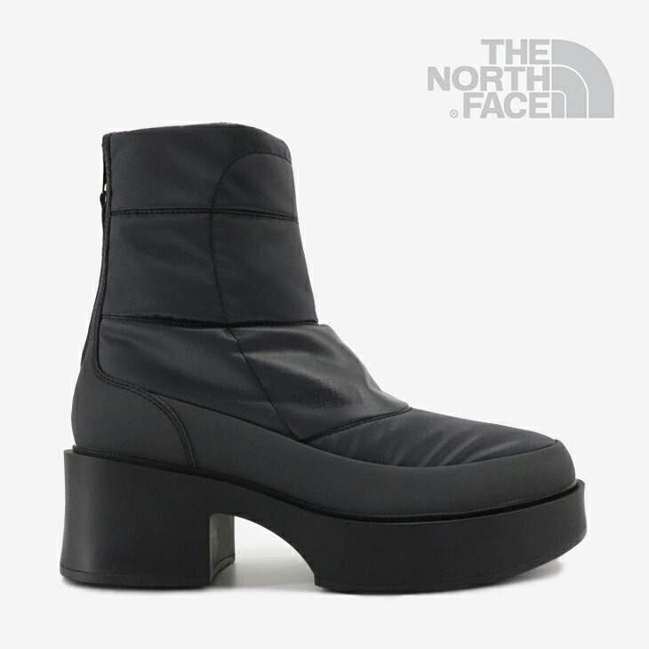 ・THE NORTH FACE｜W Kalmia Nuptse Boots Waterproof SE Vibram Chunky/ 北の方 人間の顔/カルミア属 ヌプシ ブーツ お水校正刷り SE ビブラム チャン手がかり/アスファルト薄墨色ｘ黒いこと #