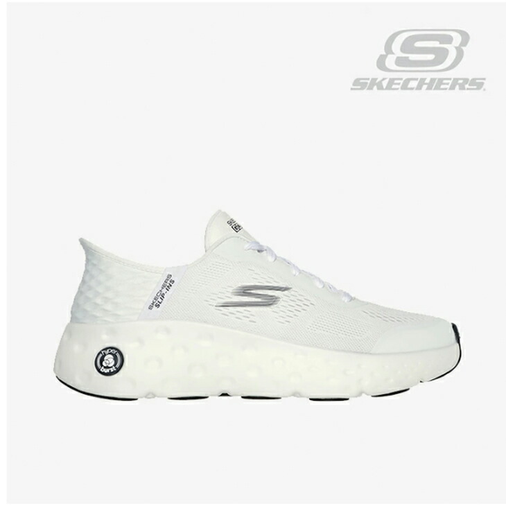 ：SKECHERS｜Slip-Ins Max Cushioning Hyper Craze/ スケッチャーズ/スリップインズ マックス クッショニング ハイパー クレイズ/ホワイトｘブラック #