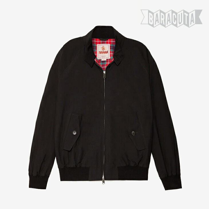 ・BARACUTA｜G9 Original Cloth Harrington Jacket/ バラクータ/G9 オリジナル クロス ハリントン ジャケット スイングトップ/ブラック #