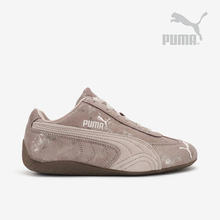 ・PUMA｜W Speedcat Faded Chrome Suede/ プーマ/スピードキャット フェイデッド クローム スエード/ローズラテｘガム #