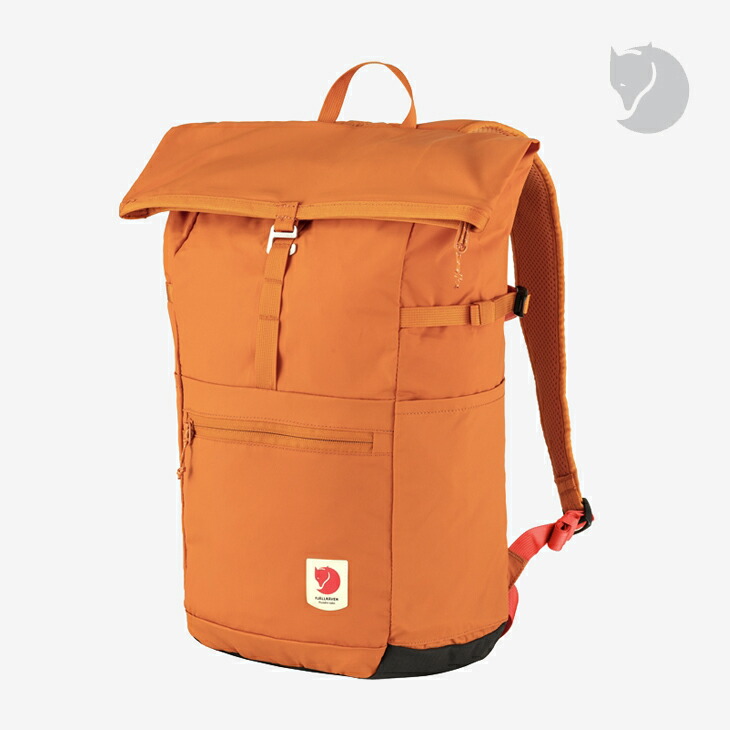 ：FJALLRAVEN｜High Coast Foldsack 24 Daypack/ フェールラーベン/ご機嫌 海岸地帯 フォールドサック 24 デイパック 背嚢/サンセットオレンジ #