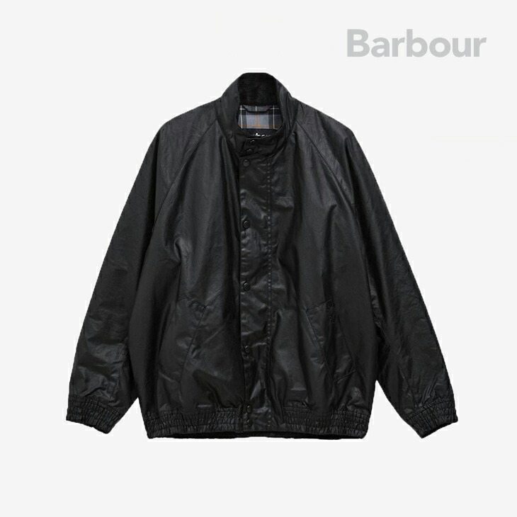 ・BARBOUR|Transport Blouson Stand Collar Waxed Jacket/ バブアー/トランスポート ブルゾン スタンド カラー ワックス ジャケット/ブラック #|GO ON