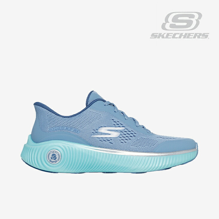 ：SKECHERS｜W Slip-Ins Go Run Anywhere/ スケッチャーズ/スリップインズ ゴーラン エニウェア/青色ｘ青緑色 #