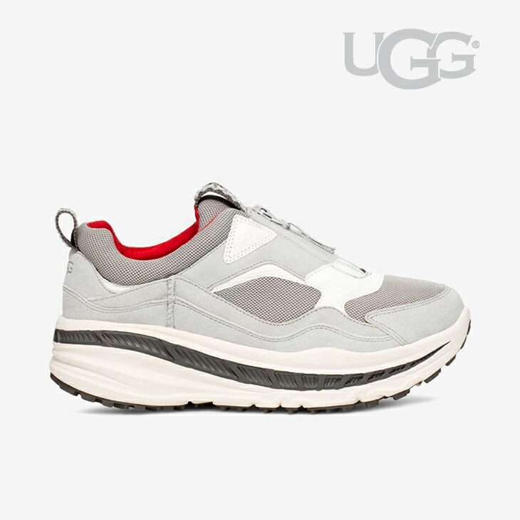 UGG ジッパー付き厚底スニーカー ホワイト/ベージュ UGG