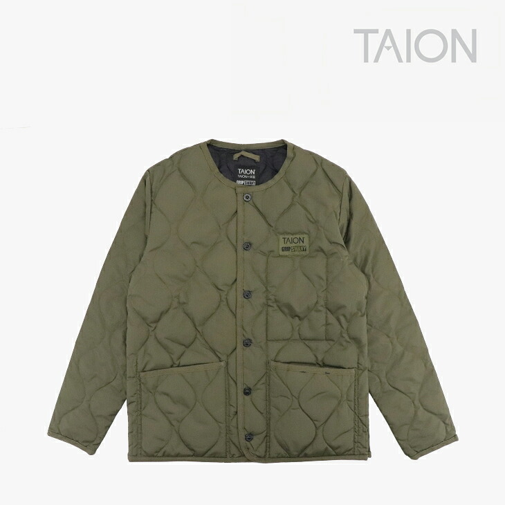 ・TAION｜ｘGripswany Millitary Reversible Down Jacket Ripstop/ タイオン/グリップスワニー リバーシブル ダウン ジャケット リップストップ/ダークオリーブｘブラック #｜GO ON