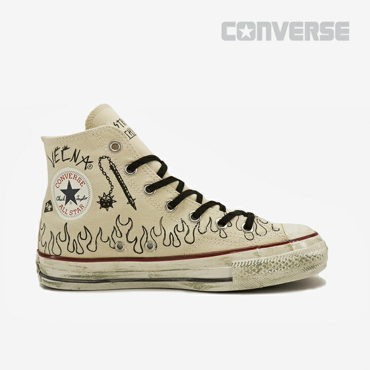 ・CONVERSE｜ｘStranger Things 5 All Star Aged 87 HC Hi/ コンバース/ストレンジャー シングス 5 オール スター エイジド 87 ヘルファイアー クラブ ハイ/ナチュラル #｜GO ON