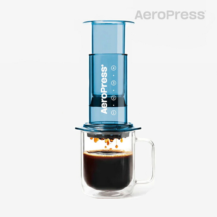 ・AEROPRESS｜Clear Colors Coffee Maker Rich Like Espresso USA Made/ エアロプレス/クリア カラーズ コーヒー メーカー リッチ ライク エスプレッソ アメリカ メイド/ブルー #