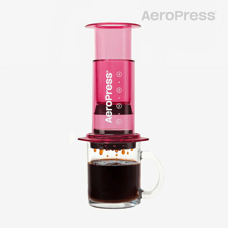 ・AEROPRESS｜Clear Colors Coffee Maker Rich Like Espresso USA Made/ エアロプレス/クリア カラーズ コーヒー メーカー リッチ ライク エスプレッソ アメリカ メイド/ピンク #