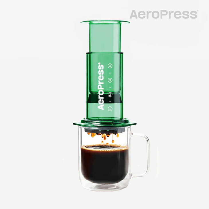・AEROPRESS｜Clear Colors Coffee Maker Rich Like Espresso USA Made/ エアロプレス/クリア カラーズ コーヒー メーカー リッチ ライク エスプレッソ アメリカ メイド/グリーン # 8,527円