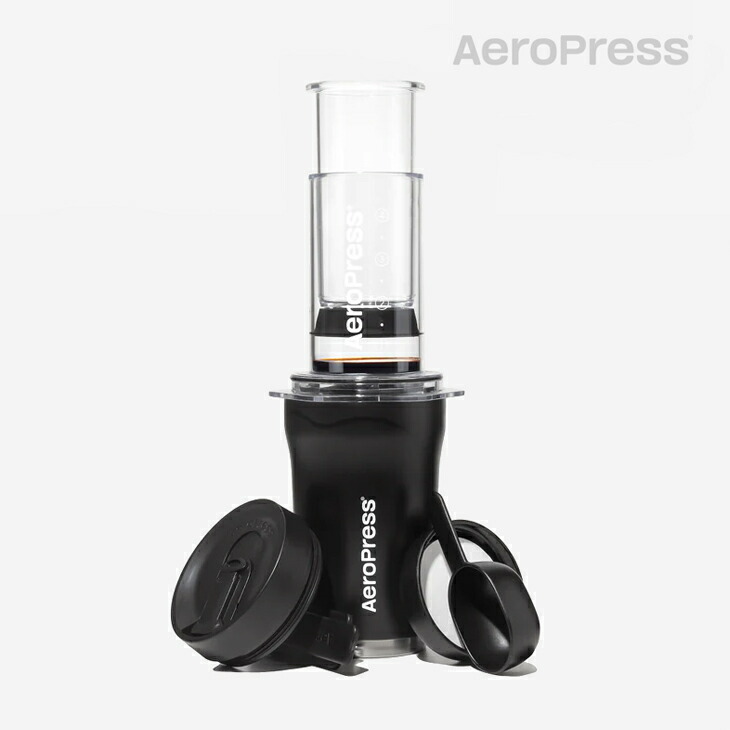 ・AEROPRESS｜Go Plus Complete Travel System Fit in Tumbler 10oz/ エアロプレス/ゴー プラス コンプリート トラベル システム フィットイン タンブラー/ブラック #