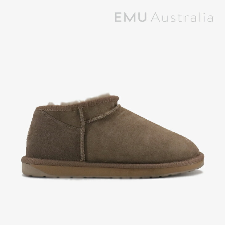 *EMU|W Stinger Compact Sheepskin/ エミュー/スティンガー コンパクト フラットフォーム シープスキン ムートン/マッシュルーム #|GO ON