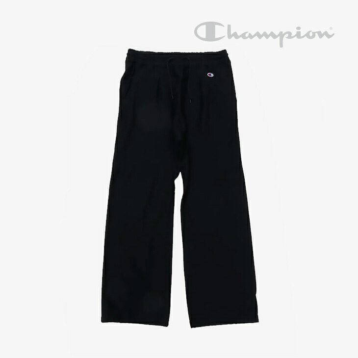 ・CHAMPION|Reverse Weave Sweat Pants Wide/ チャンピオン/リバース ウィーブ スウェット パンツ ワイド/ミッドナイトブラック #|GO ON