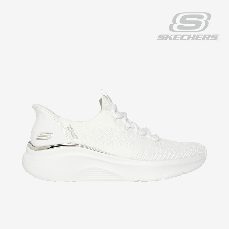 ・SKECHERS｜W Slip-Ins Bobs B Love True Delight/ スケッチャーズ/スリップインズ ボブス ビー ラブ トゥルー ディライト/ホワイト #