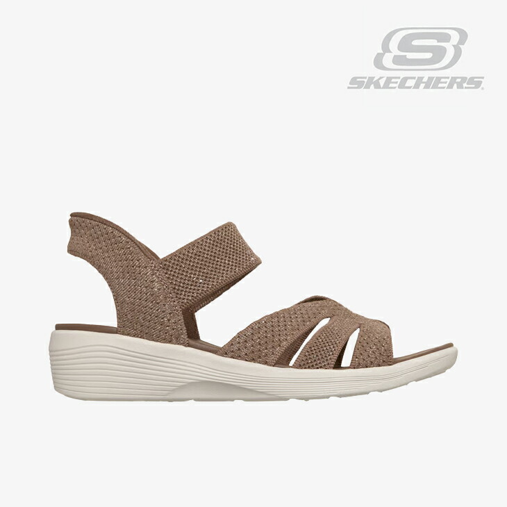 ・SKECHERS｜W Slip-Ins Aliya Sparkling Plays/ スケッチャーズ/スリップインズ アリヤ ぴかぴか光る輪っか プレイズ/モカ #