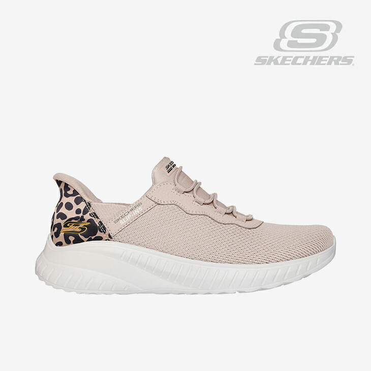 ・SKECHERS｜W Slip-Ins Bobs Sport Squad Chaos Seize The Hour/ スケッチャーズ/横すべりはたご屋 ボブス スポート スクワッド 騒々しい混乱 シーズ ジ アワー/自然的 #