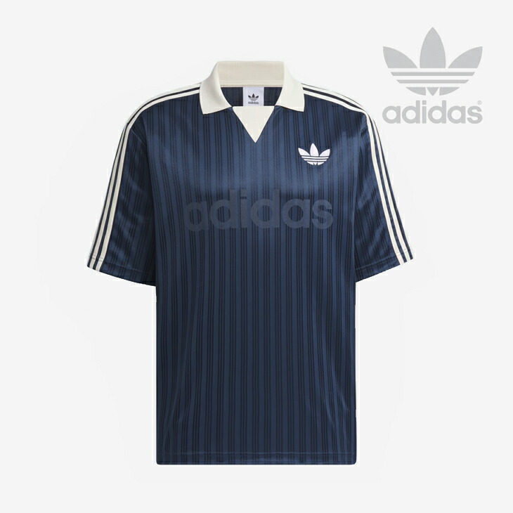 ・ADIDAS Originals｜Collared Goalie SS Jersey/ アディダス/カラード ゴーリー ショートスリーブ ジャージ/クルーネイビー #