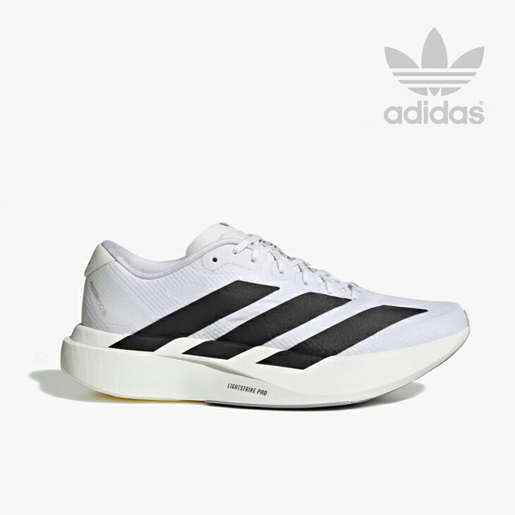 ・ADIDAS｜W Adizero Evo SL Woven Running/ アディダス/アディゼロ エヴォ SL ウーブン ランニング/フットウェアホワイトｘコアブラック #
