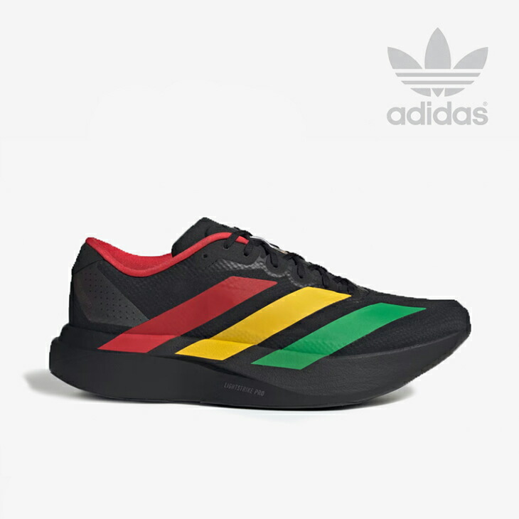 ＿ADIDAS｜Adizero Evo SL Woven Bob Marley Running/ アディダス/アディゼロ エヴォ SL ウーブン シリング マーリー 駈けっくら/中核グループ黒いことｘ生々しい緑であること #