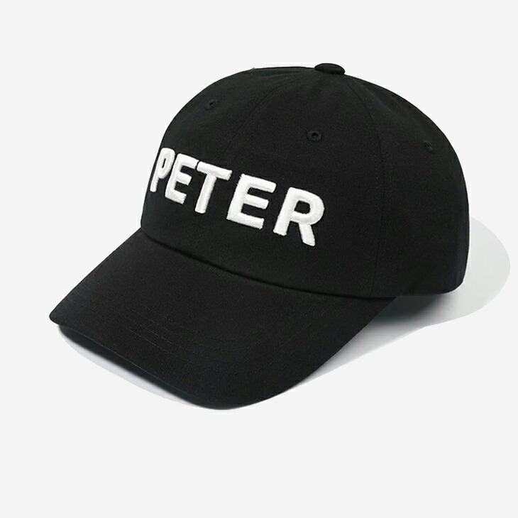 ・MY NAME IS PETER｜6-Panel Peter Cap/ マイ ネーム イズ ピーター/6パネル ピーター キャップ/ブラック #