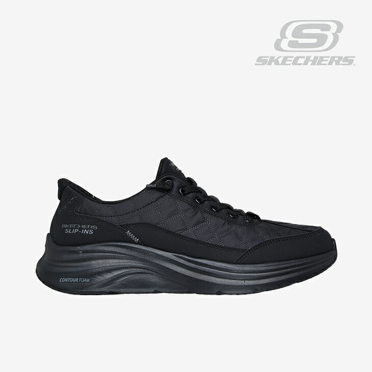 ・SKECHERS｜Slip-Ins Contour Foam Cozy Fit/ スケッチャーズ/スリップインズ コン周遊旅行 質問用紙 コージー 相応う/黒いこと #