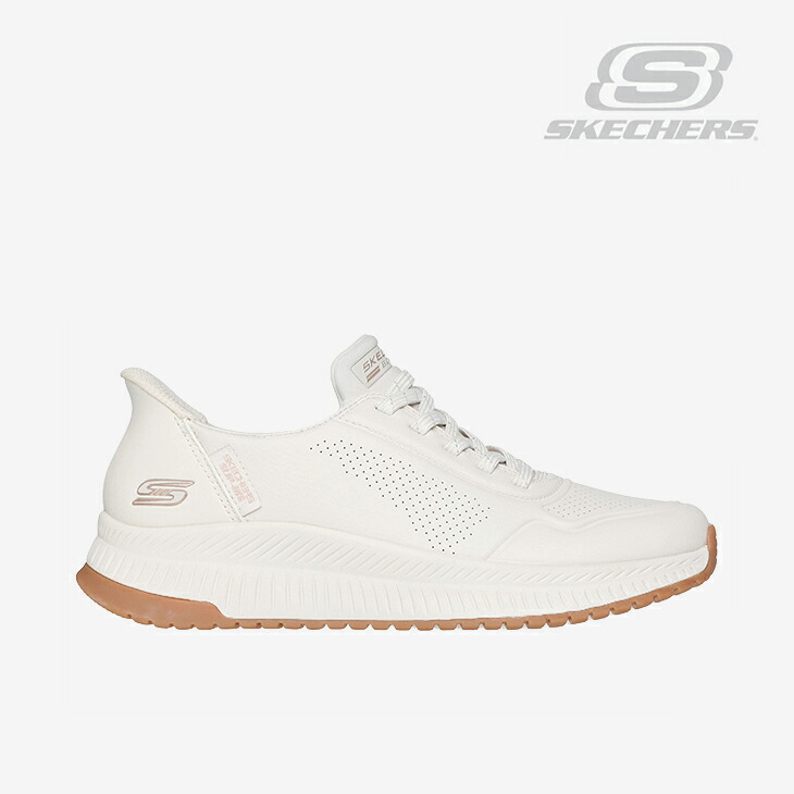 ・SKECHERS｜W Slip-Ins Bobs Squad 4 Key Looks/ スケッチャーズ/スリップインズ ボブス スクワッド 4 キー ルックス/ホワイト #
