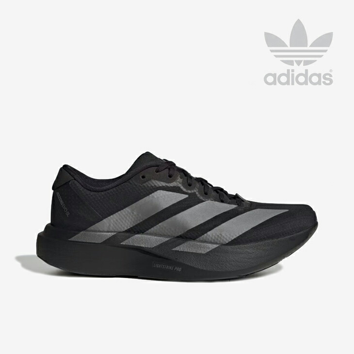 ・ADIDAS｜W Adizero Evo SL Woven/ アディダス/アディゼロ エボ SL ウーブン/コアブラックｘアイアンメタリック #