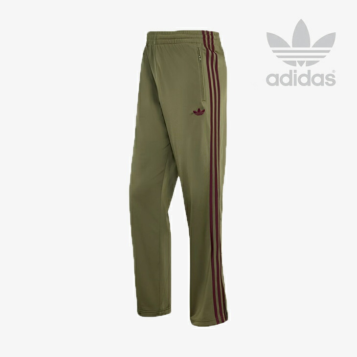 ・ADIDAS Originals｜Firebird Track Pants Jersey/ アディダス/ファイヤーバード 貨物自動車 ズボン下 プルオーバー/興味の中心オリーブｘマルーン #