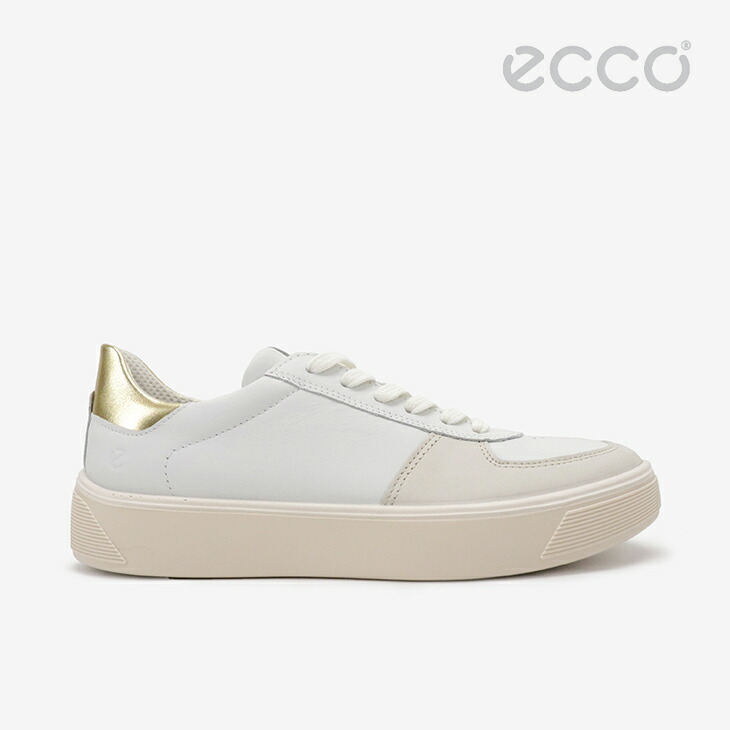 ＊ECCO｜W Street Tray/ エコー/ストリート トレイ レザー コート/ベージュ #｜GO ON