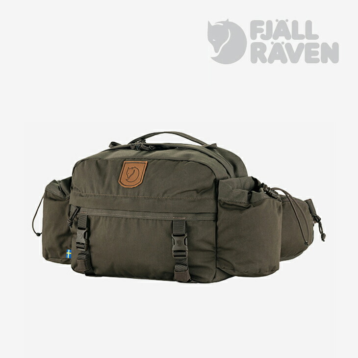 ・FJALLRAVEN｜Singi Hip Pack 10/ フェールラーベン/シンギ 御居処 容器に並べる/暗然たるオリーブ #