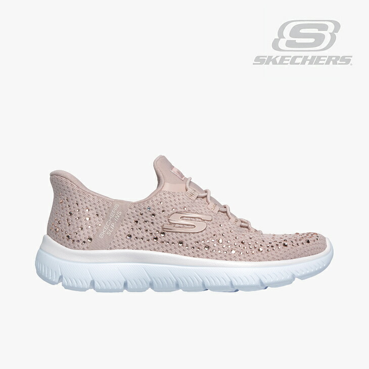 ・SKECHERS｜W Slip-Ins Summits Brilliant Shine Wide Fit/ スケッチャーズ/スリップインズ サミッツ ブリリアント シャイン ワイド フィット/ライトモーブ #