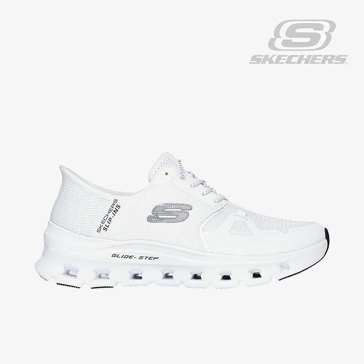 ・SKECHERS｜W Slip-Ins Glide-Step Pro Wide Fit/ スケッチャーズ/スリップインズ グライドステップ 労働者階級 広広とした 填まる/白いこと #
