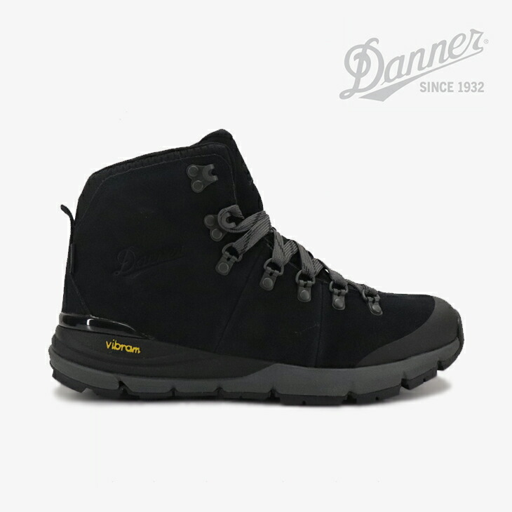 ：DANNER｜Mountain 600 Leather WP Vibram/ ダナー/マウンテン レザー ウォータープルーフ ビブラム/ジェットブラックｘダークシャドウ #