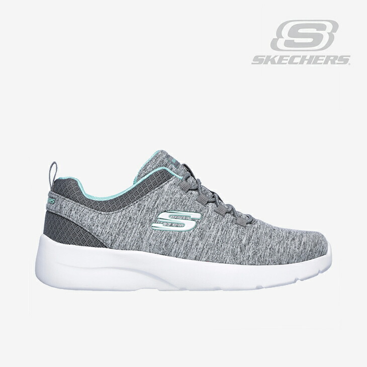 ：SKECHERS｜W Dynamight 2.0 In A Flash Wide Fit/ スケッチャーズ/ダイナマイト 2.0 イン ア フラッシュ ワイド フィット/グレーｘミント #