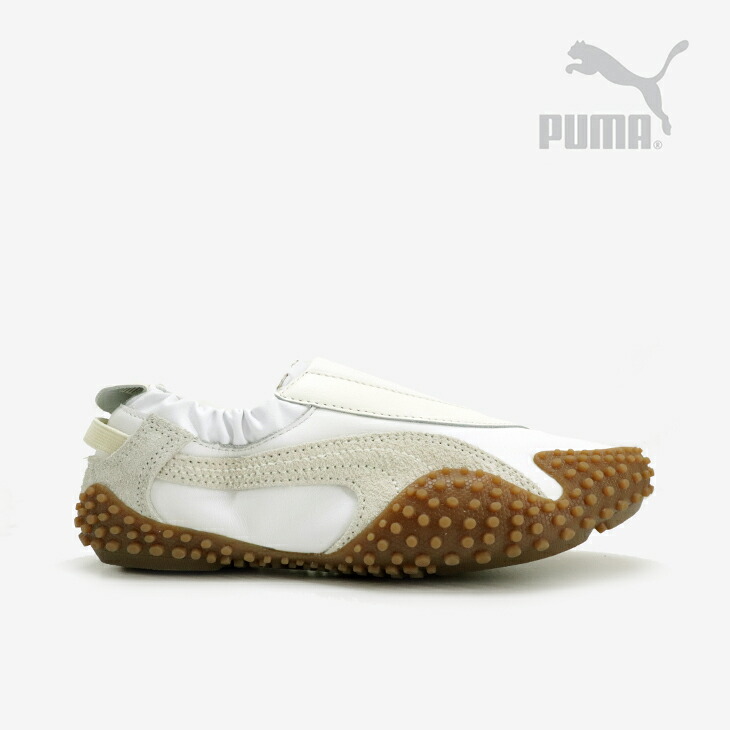 ・PUMA｜W Mostro Move Leather/ ピューマ/モストロ ムーブ なめし革/プーマホワイトｘウォーム白いこと #