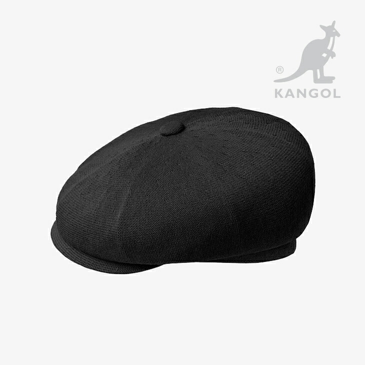 ・KANGOL｜Bamboo Hawker Casquette Hunting/ カンゴール/バンブー ホーカー キャスケット ハンチング/ブラック #