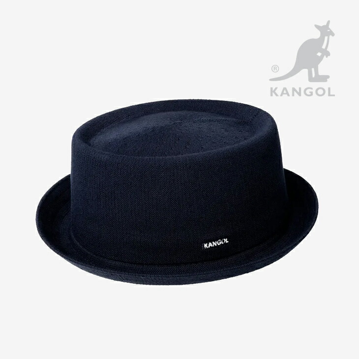 ・KANGOL｜Bamboo Mowbray Porkpie Hat/ カンゴール/バンブー モウブレイ ポークパイ ハット/ダークブルー #