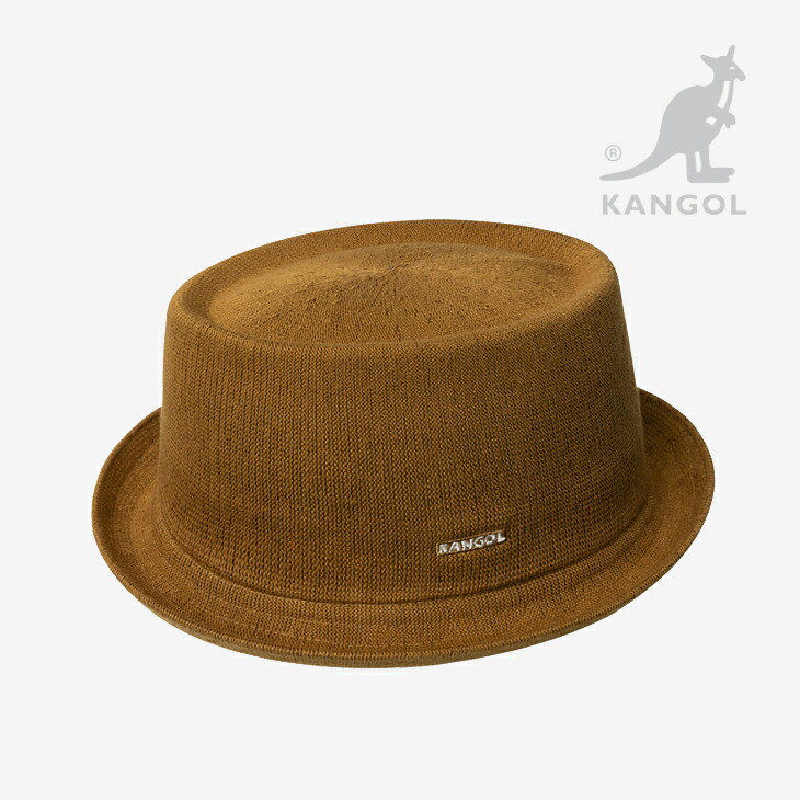 ・KANGOL｜Bamboo Mowbray Porkpie Hat/ カンゴール/バンブー モウブレイ ポークパイ ハット/ラスティックキャラメル #