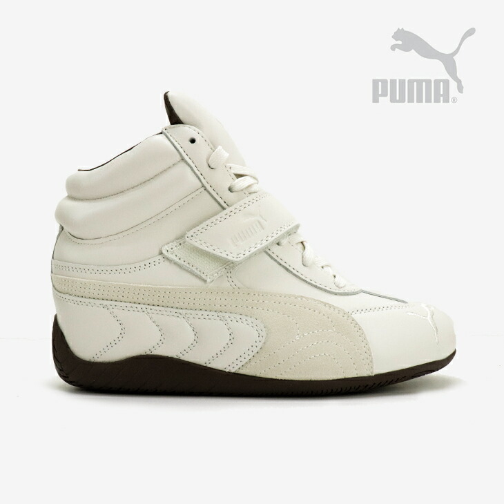 ・PUMA｜W Speedcat Wedge Croc Leather/ プーマ/スピードキャット ウェッジ クロック レザー インヒール/ヴェイパーグレーｘプーマホワイト # 14,586円