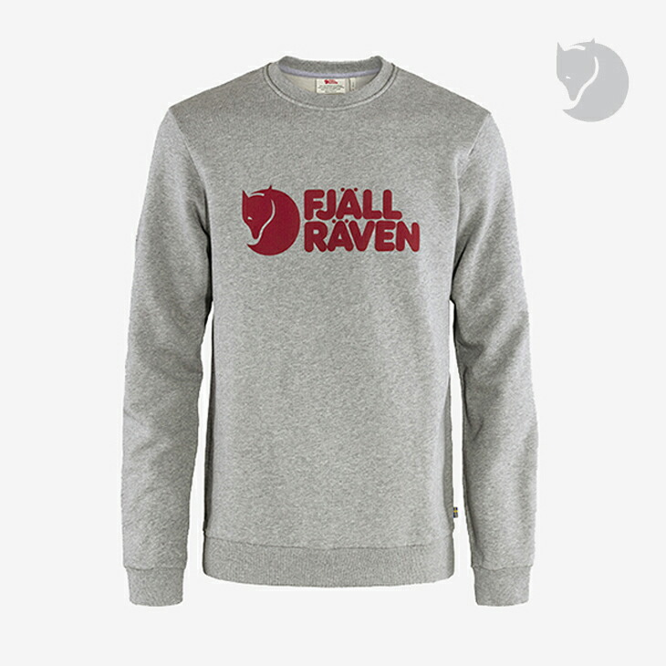 ・FJALLRAVEN｜Fjallraven Logo Sweater Organic Cotton/ フェールラーベン/フェールラーベン ロゴタイプ スウェーター オーガニックコットン/薄墨色ｘメランジ #