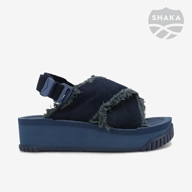 ：SHAKA｜Neo Fiesta Platform Denim Sandal/ シャカ/ネオ フェイスタ プラットフォーム デニム サンダル/ダークデニム #