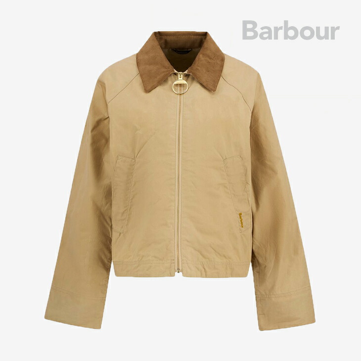 ・BARBOUR｜W Catlin Casual Jacket Dry Handle Cotton/ バブアー/キャトリン 心地好い 上衣 素っ気ない 手持ち部分 綿織物/ベージュｘ御召しもの #