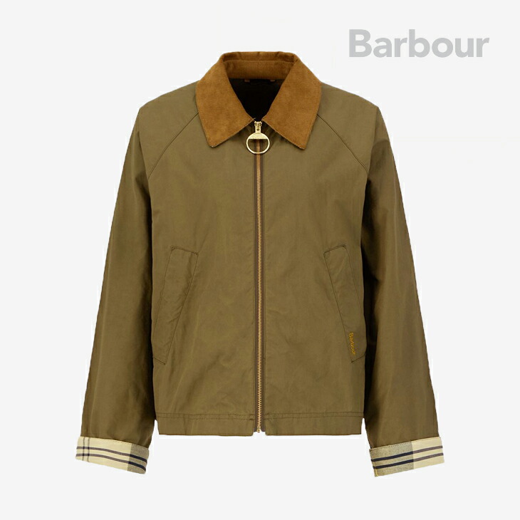 ・BARBOUR｜W Catlin Casual Jacket Dry Handle Cotton/ バブアー/キャトリン 心地好い 上衣 素っ気ない 手持ち部分 綿織物/ダスティグリーンｘエインシャント #