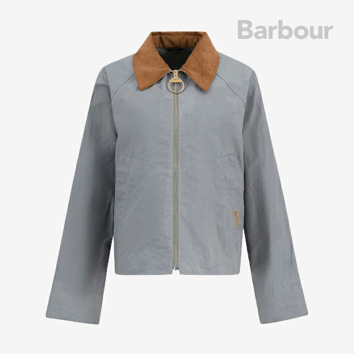・BARBOUR｜W Catlin Casual Jacket Dry Handle Cotton/ バブアー/キャトリン 心地好い 上衣 素っ気ない 手持ち部分 綿織物/薄墨色ｘ御召しもの #