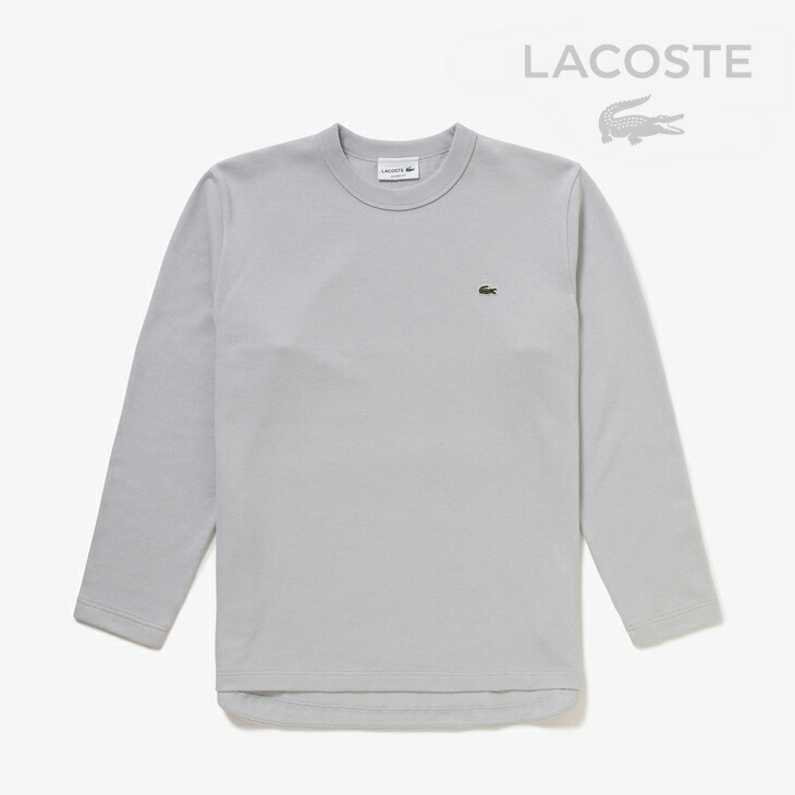 ・LACOSTE｜Classic Fit Long Sleeve T-Shirt/ ラコステ/クラシック フィット ロング スリーブ Tシャツ/グレー #