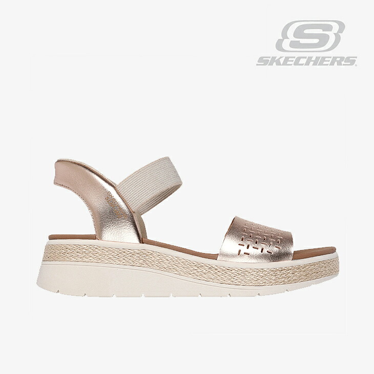・SKECHERS|W Slip-Ins Bobs Sun Ray Step Aside/ スケッチャーズ/スリップインズ ボブス レイ ステップ アサイド/ローズゴールド #|GO ON